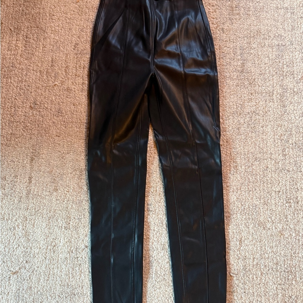 Women’s Free People high rise faux leather skinny pants